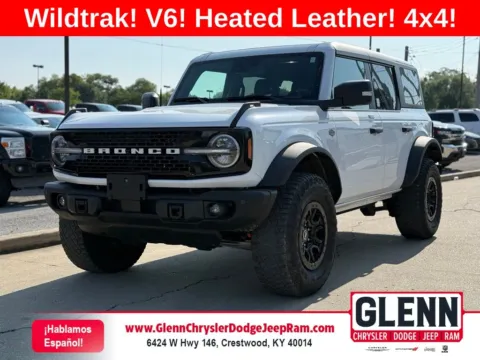 White 2023 Ford Bronco Wildtrak for sale in Crestwood, KY