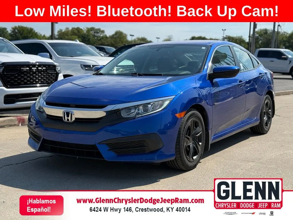 Blue 2017 Honda Civic LX for sale in Crestwood, KY