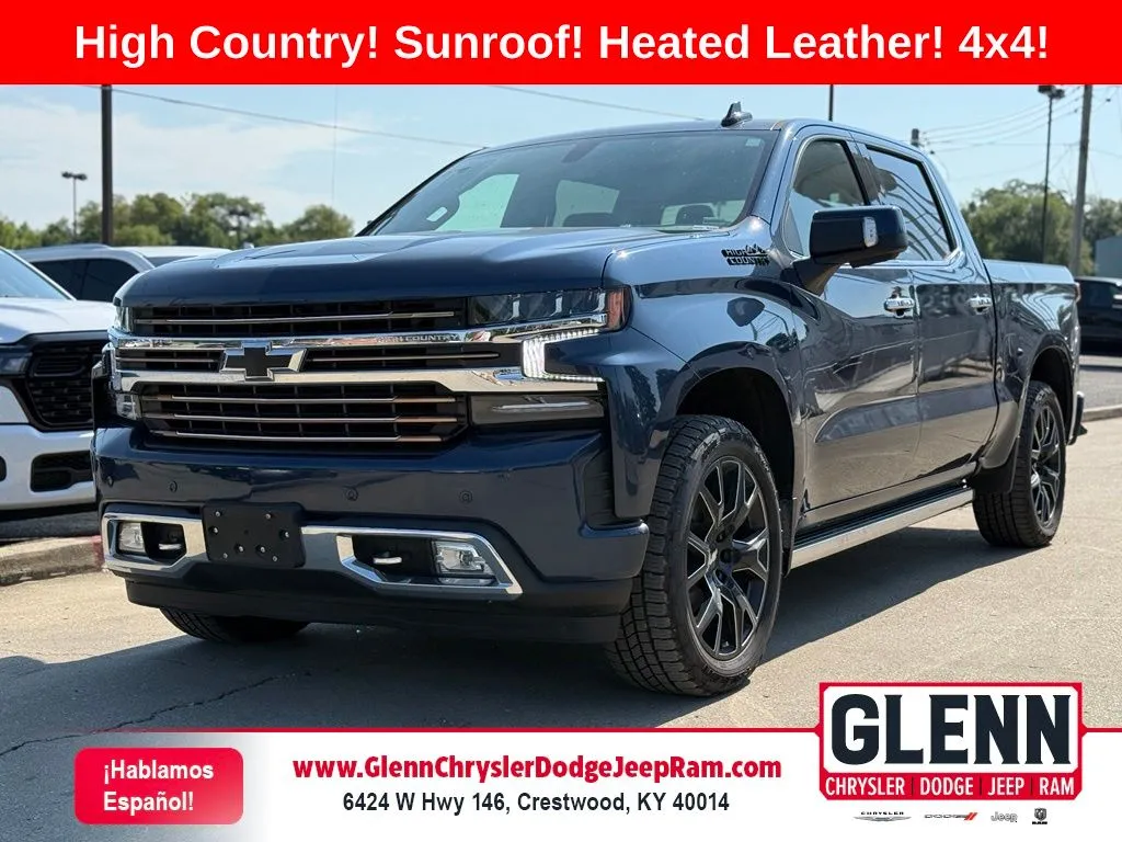 Blue 2022 Chevrolet Silverado 1500 LTD High Country for sale in Crestwood, KY
