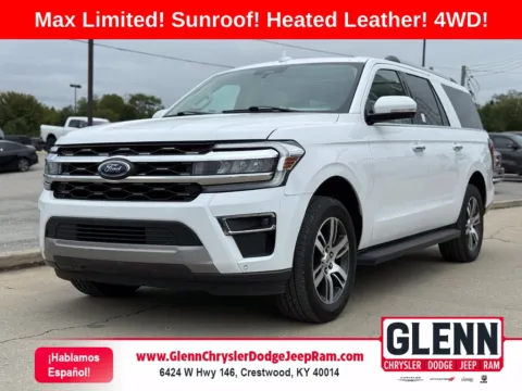 White 2024 Ford Expedition Max Limited for sale in Crestwood, KY