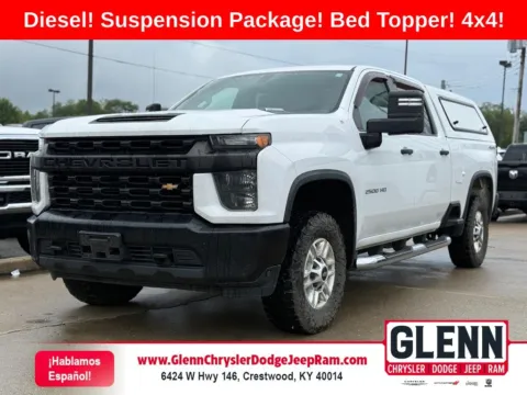 White 2020 Chevrolet Silverado 2500 HD Work Truck for sale in Crestwood, KY