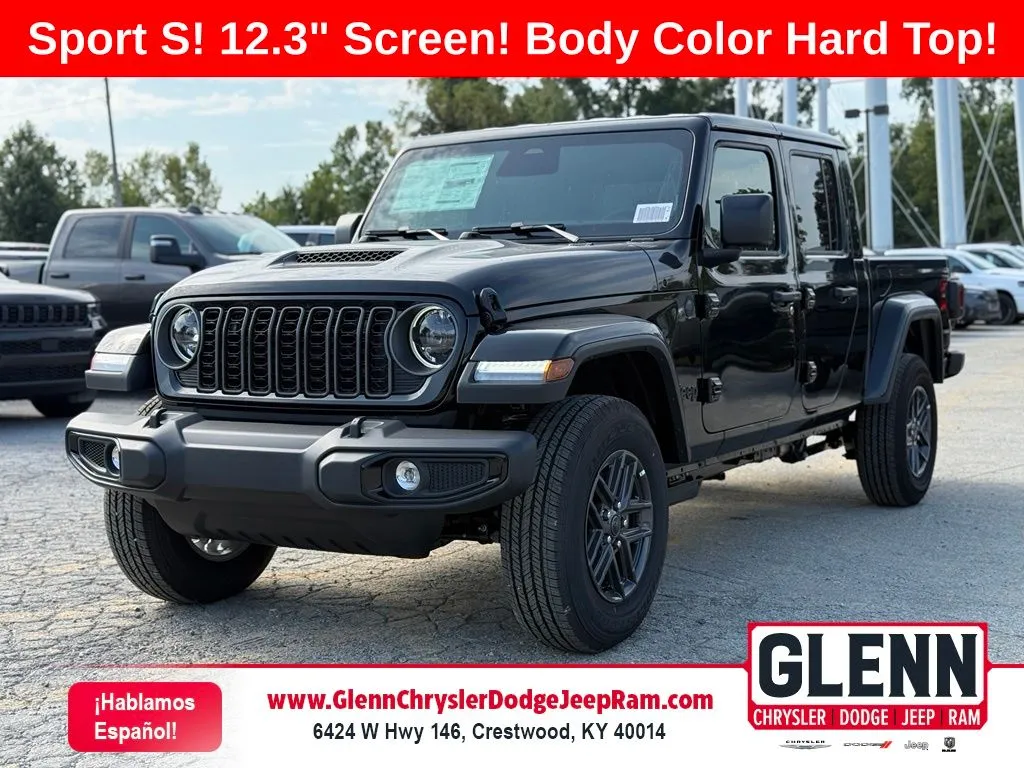 Black 2026 Jeep Gladiator Sport S for sale in Crestwood, KY