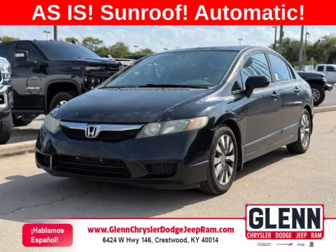 Black 2011 Honda Civic EX for sale in Crestwood, KY