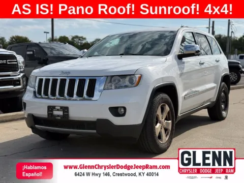 White 2013 Jeep Grand Cherokee Limited for sale in Crestwood, KY