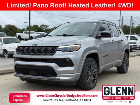 Silver 2023 Jeep Compass Limited for sale in Crestwood, KY