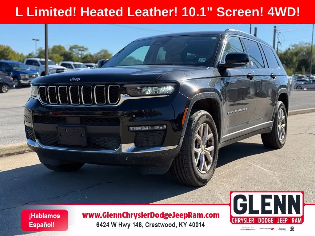 Black 2022 Jeep Grand Cherokee L Limited for sale in Crestwood, KY