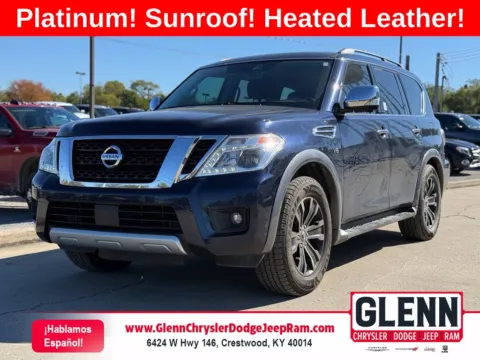 Blue 2018 Nissan Armada Platinum for sale in Crestwood, KY