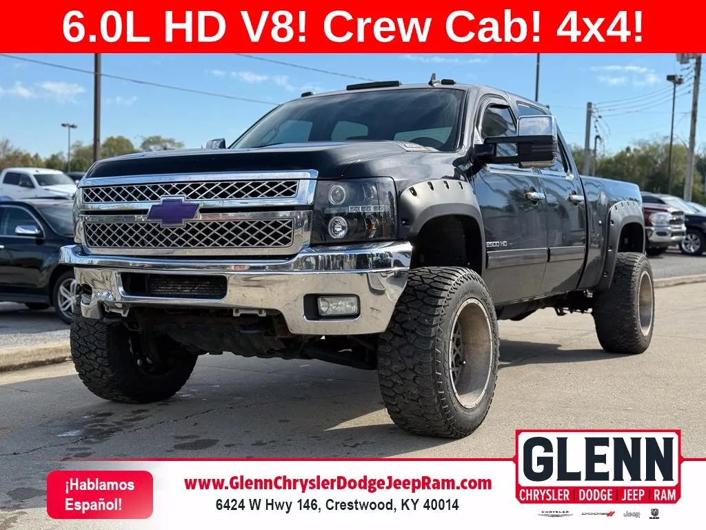 Black 2013 Chevrolet Silverado 2500 HD LT for sale in Crestwood, KY