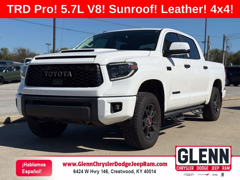 White 2019 Toyota Tundra TRD Pro for sale in Crestwood, KY