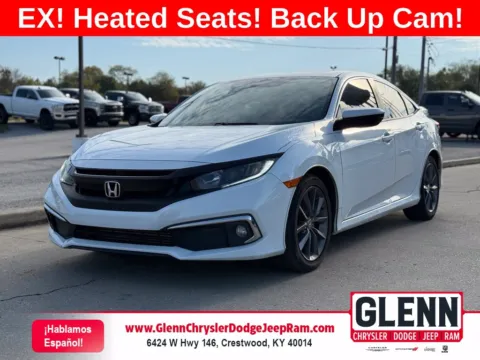 White 2021 Honda Civic EX for sale in Crestwood, KY