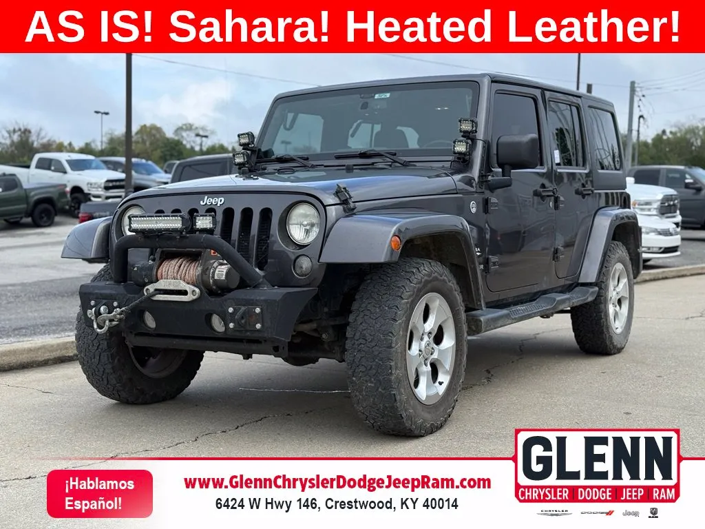 Gray 2014 Jeep Wrangler Unlimited Sahara for sale in Crestwood, KY