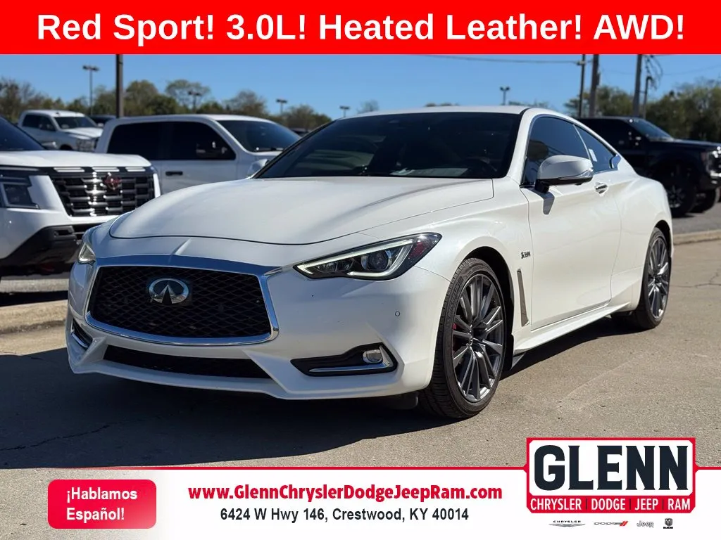 White 2017 INFINITI Q60 Red Sport 400 for sale in Crestwood, KY