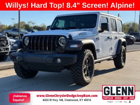 White 2023 Jeep Wrangler Willys for sale in Crestwood, KY