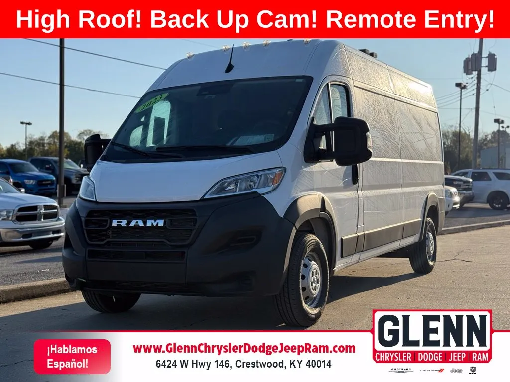 White 2023 Ram ProMaster 2500 High Roof for sale in Crestwood, KY