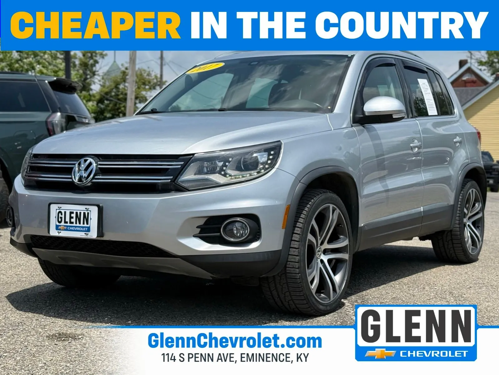 Silver 2017 Volkswagen Tiguan 2.0T SEL for sale in Eminence, KY