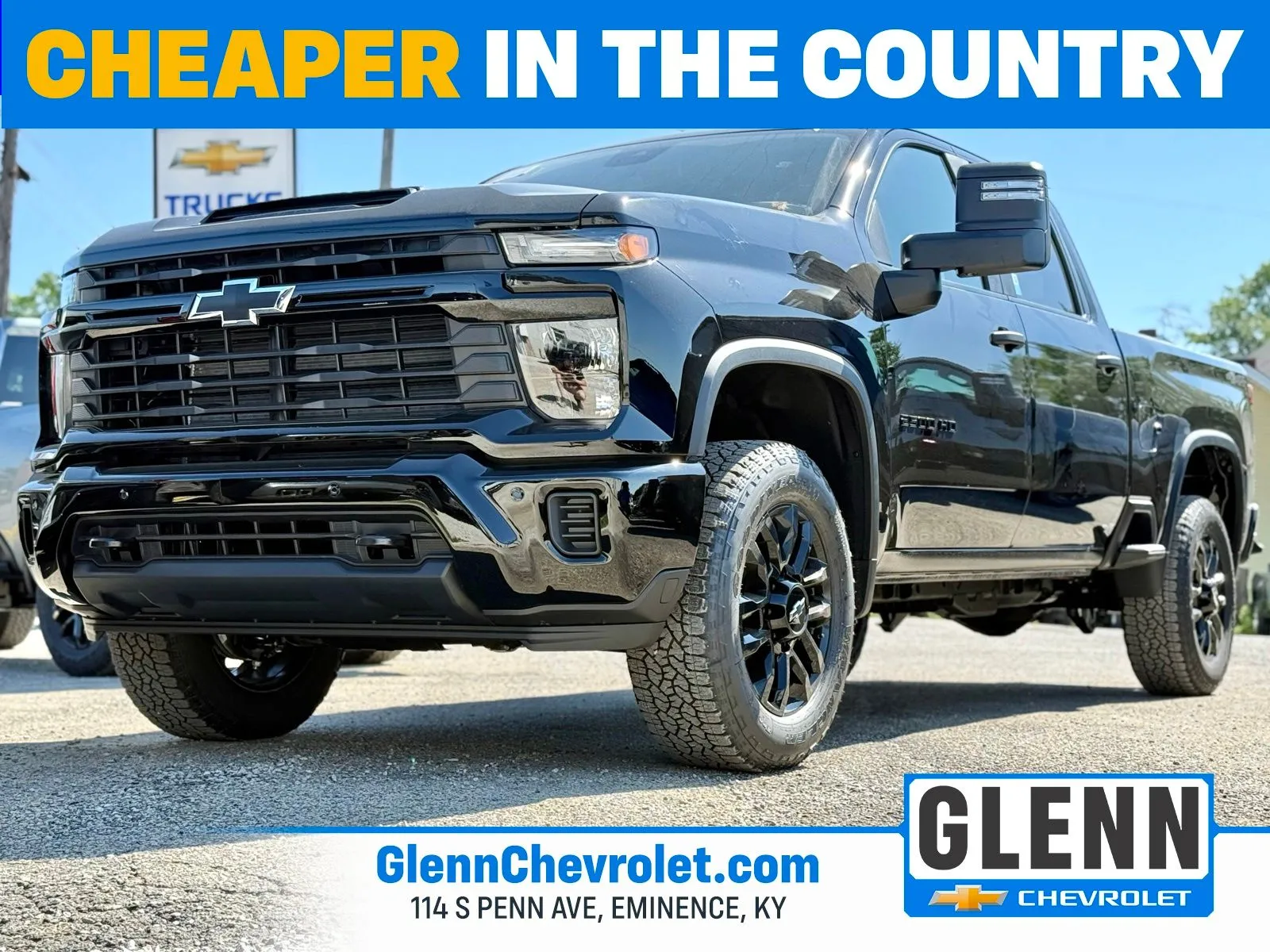 Black 2026 Chevrolet Silverado 2500HD Custom for sale in Eminence, KY