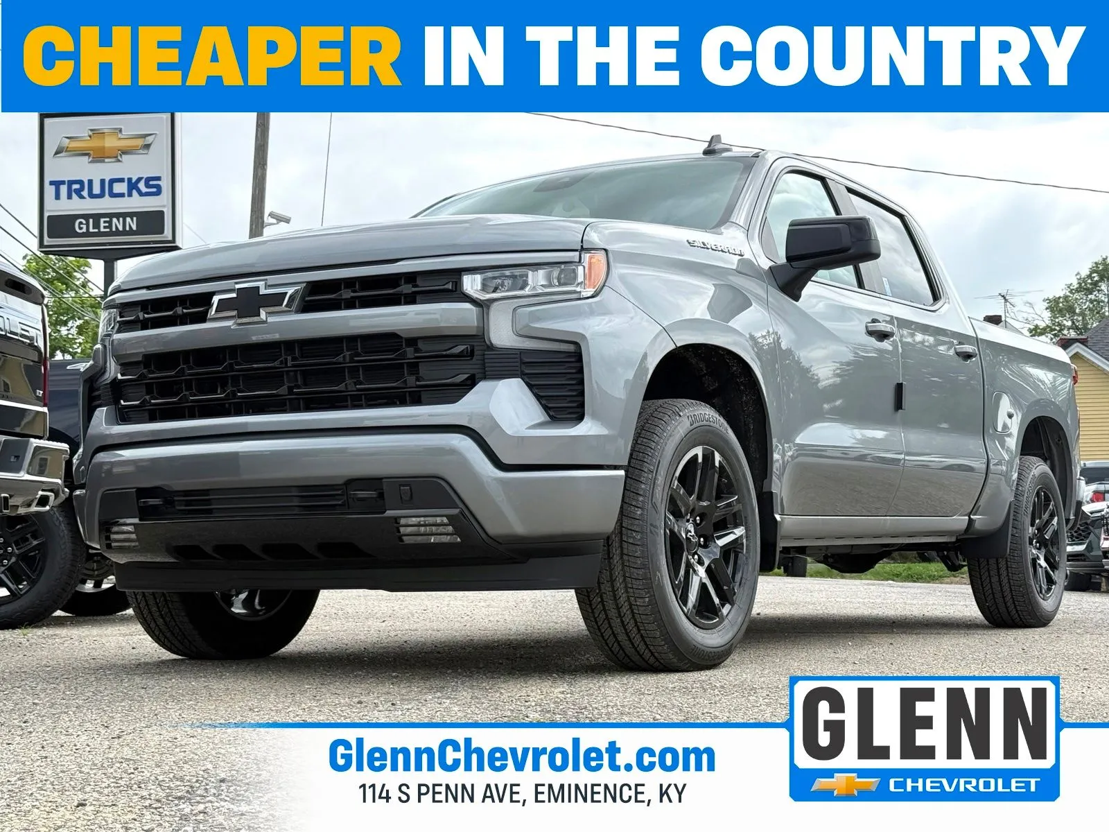 Gray 2026 Chevrolet Silverado 1500 RST for sale in Eminence, KY