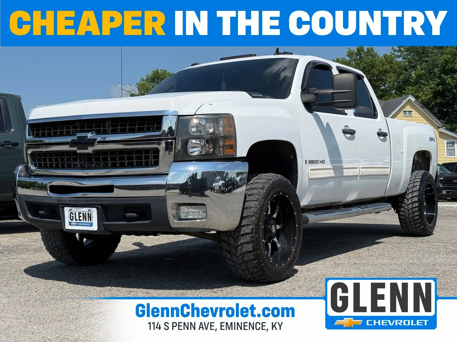 White 2009 Chevrolet Silverado 2500HD LT for sale in Eminence, KY