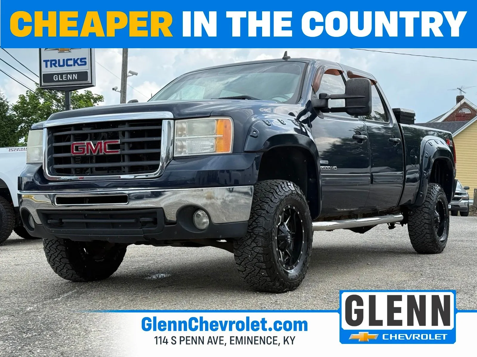 Blue 2008 GMC Sierra 2500HD SLT for sale in Eminence, KY