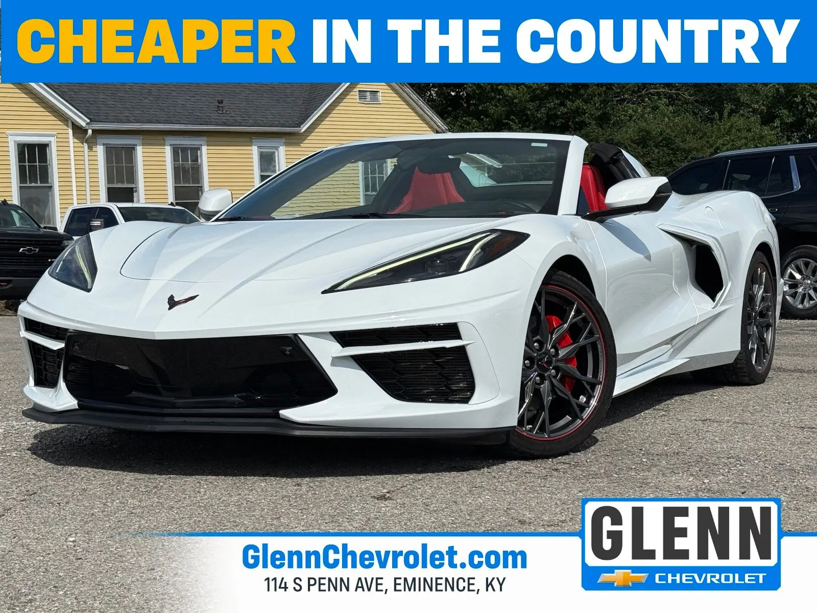 White 2023 Chevrolet Corvette Stingray for sale in Eminence, KY