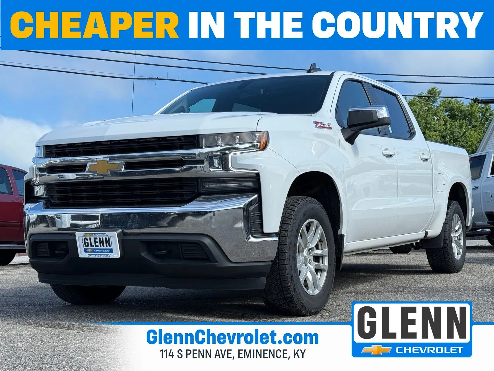White 2022 Chevrolet Silverado 1500 LTD LT for sale in Eminence, KY