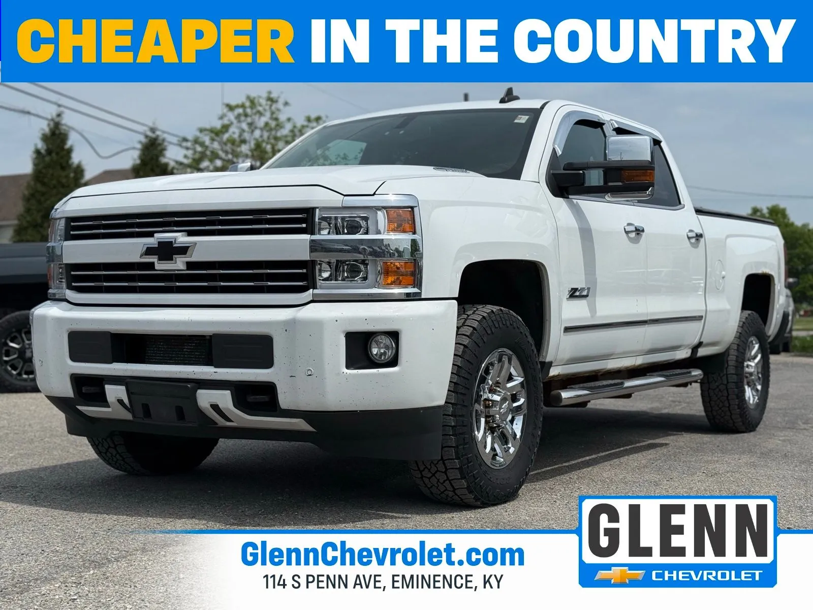 White 2016 Chevrolet Silverado 3500HD LTZ for sale in Eminence, KY