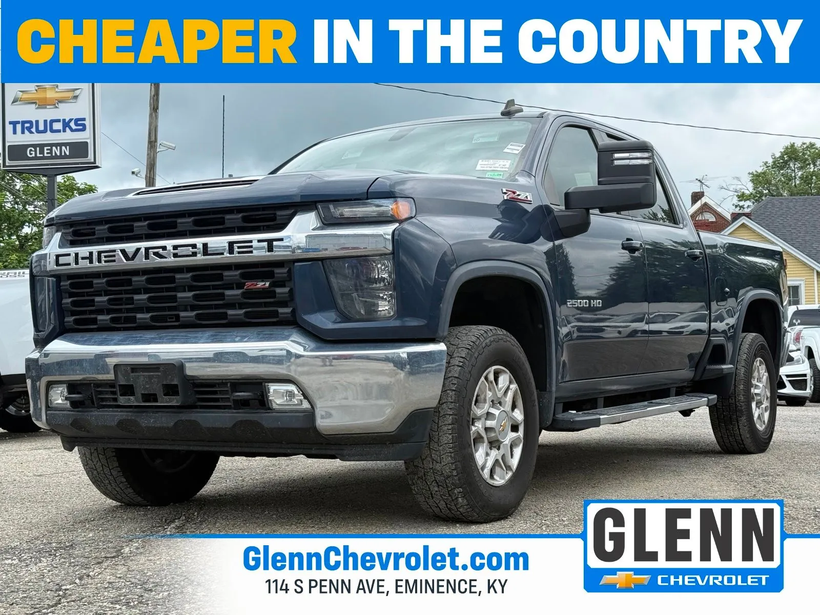 Blue 2023 Chevrolet Silverado 2500 HD LT for sale in Eminence, KY