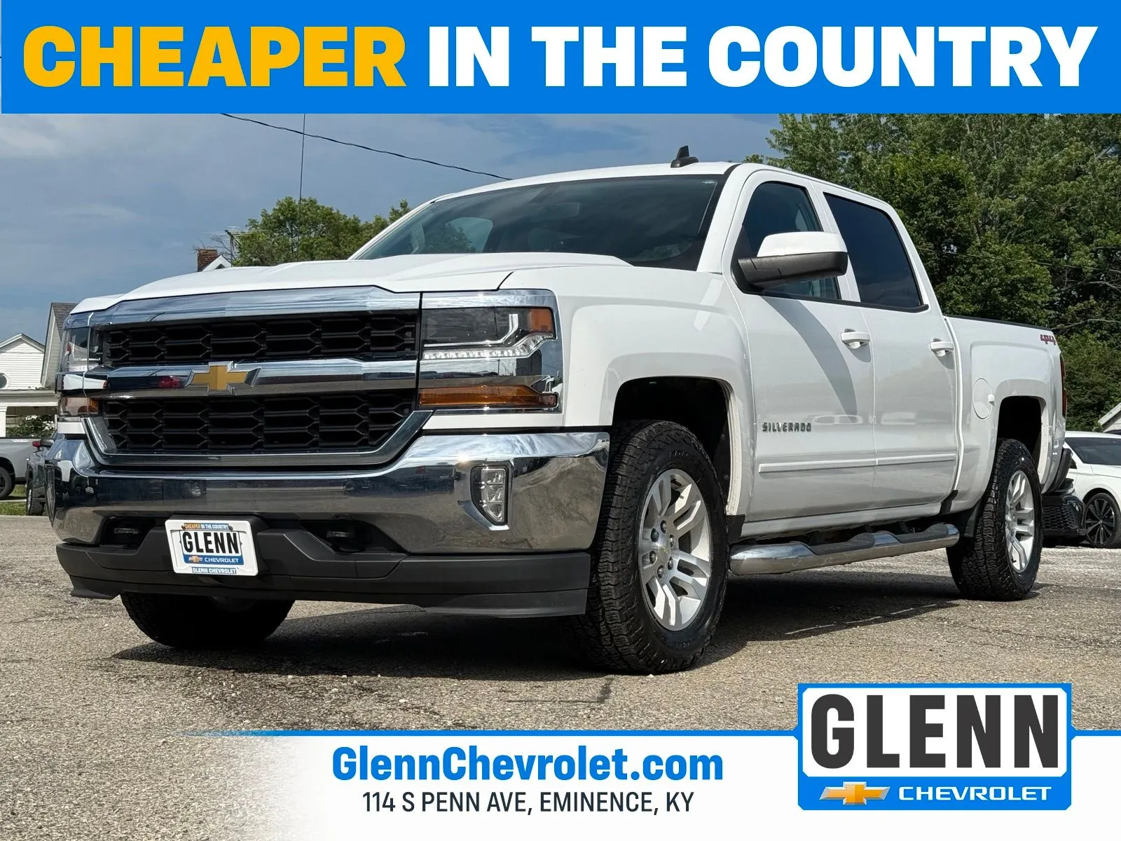 White 2018 Chevrolet Silverado 1500 LT for sale in Eminence, KY