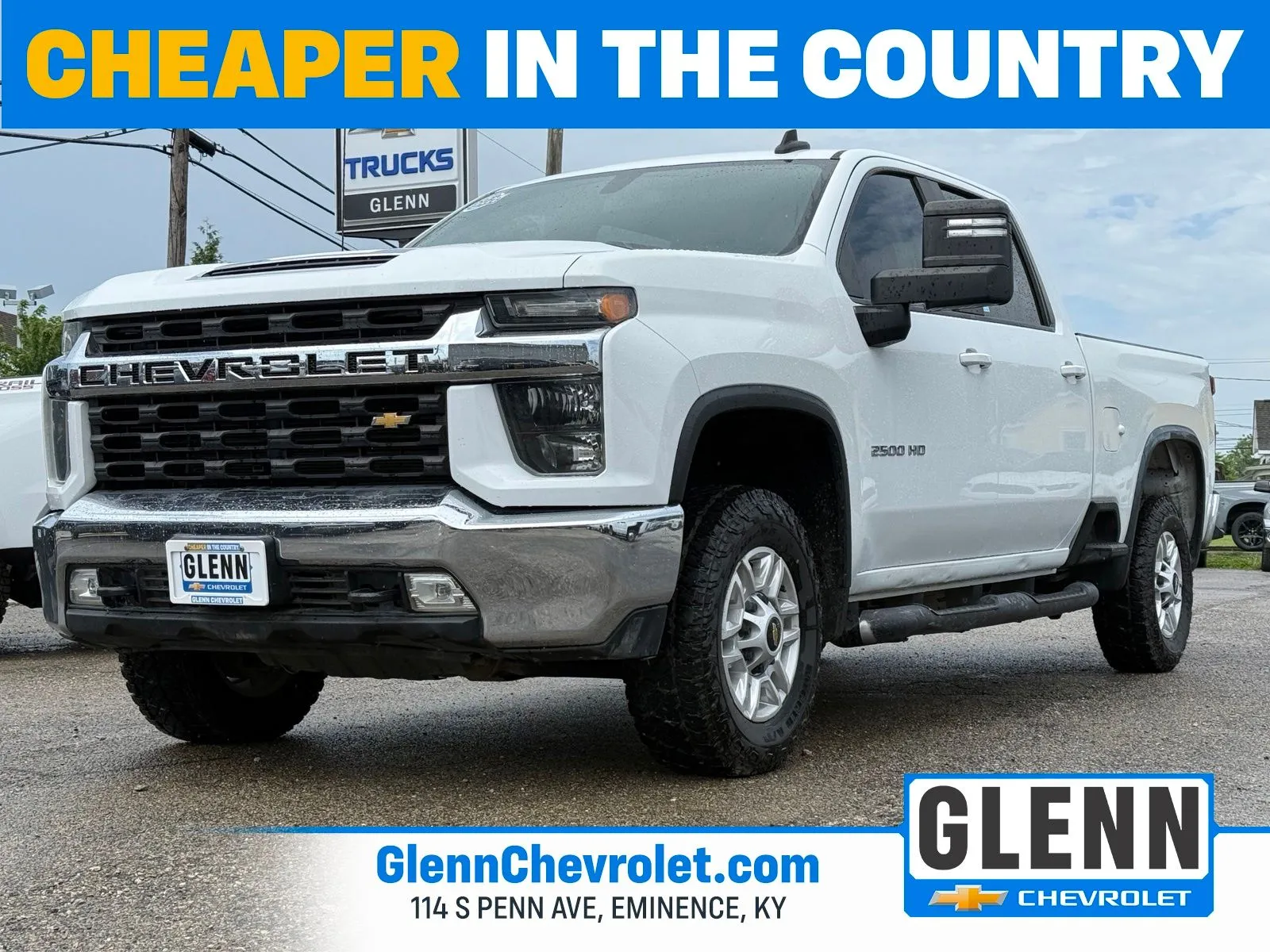 White 2020 Chevrolet Silverado 2500 HD LT for sale in Eminence, KY