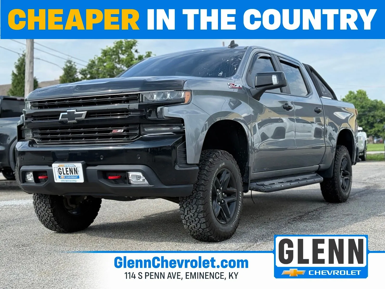 Gray 2019 Chevrolet Silverado 1500 LT Trail Boss for sale in Eminence, KY