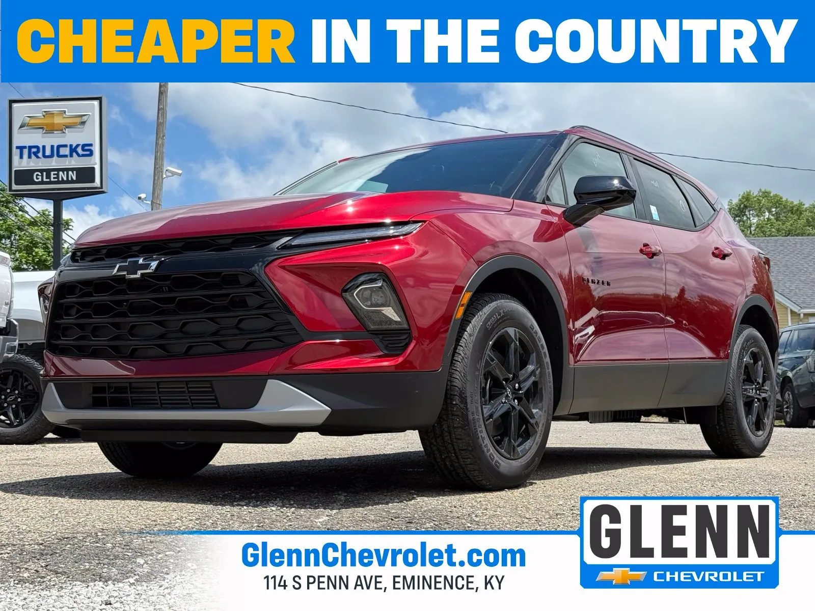 Red 2026 Chevrolet Blazer LT for sale in Eminence, KY