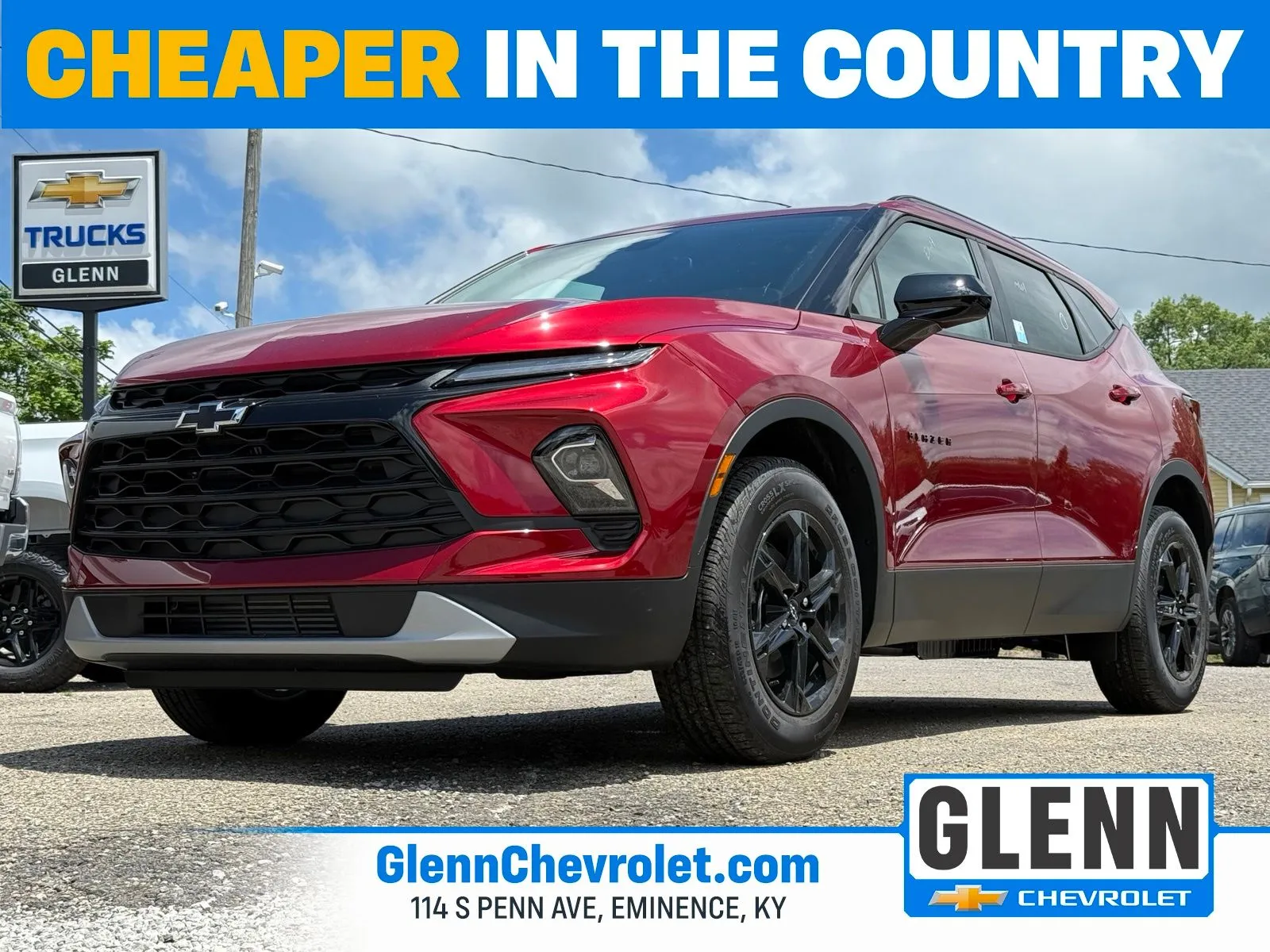 Red 2026 Chevrolet Blazer LT for sale in Eminence, KY