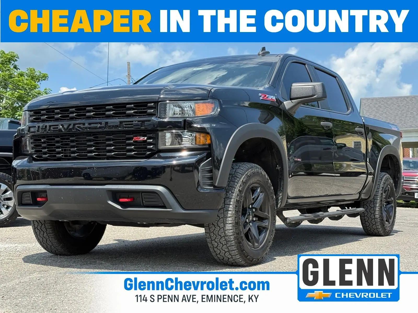 Black 2021 Chevrolet Silverado 1500 Custom Trail Boss for sale in Eminence, KY