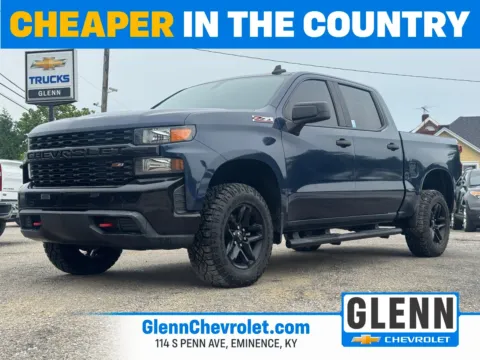 Blue 2021 Chevrolet Silverado 1500 Custom Trail Boss for sale in Eminence, KY