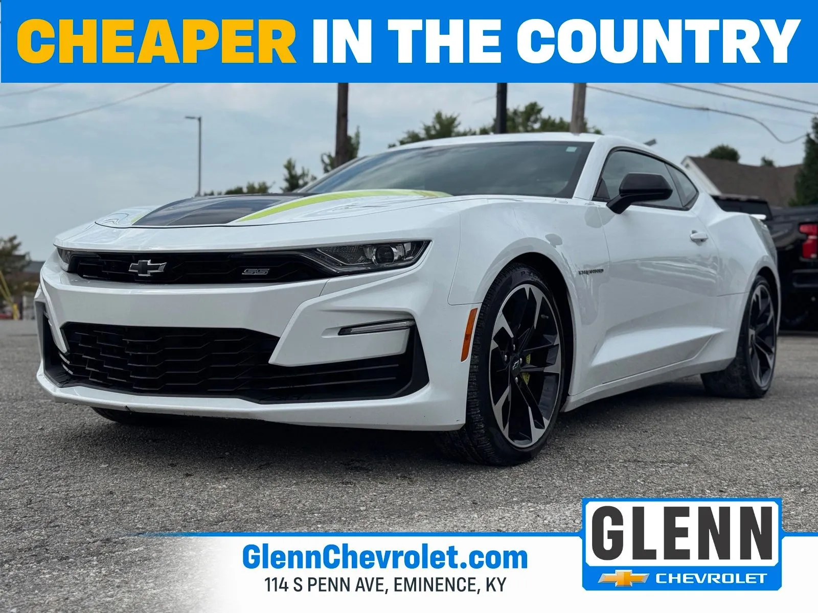 White 2021 Chevrolet Camaro SS for sale in Eminence, KY