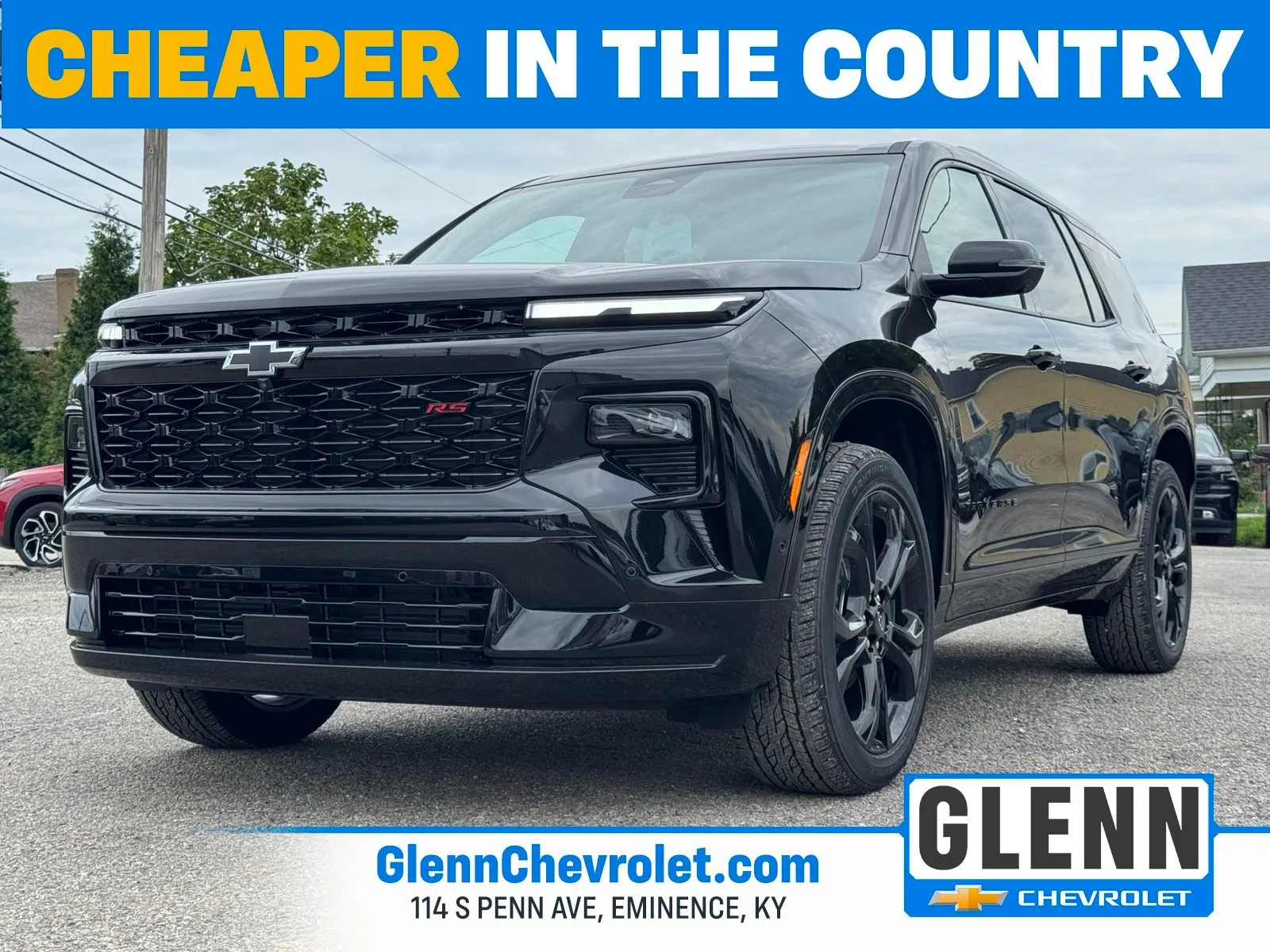 Black 2027 Chevrolet Traverse RS for sale in Eminence, KY