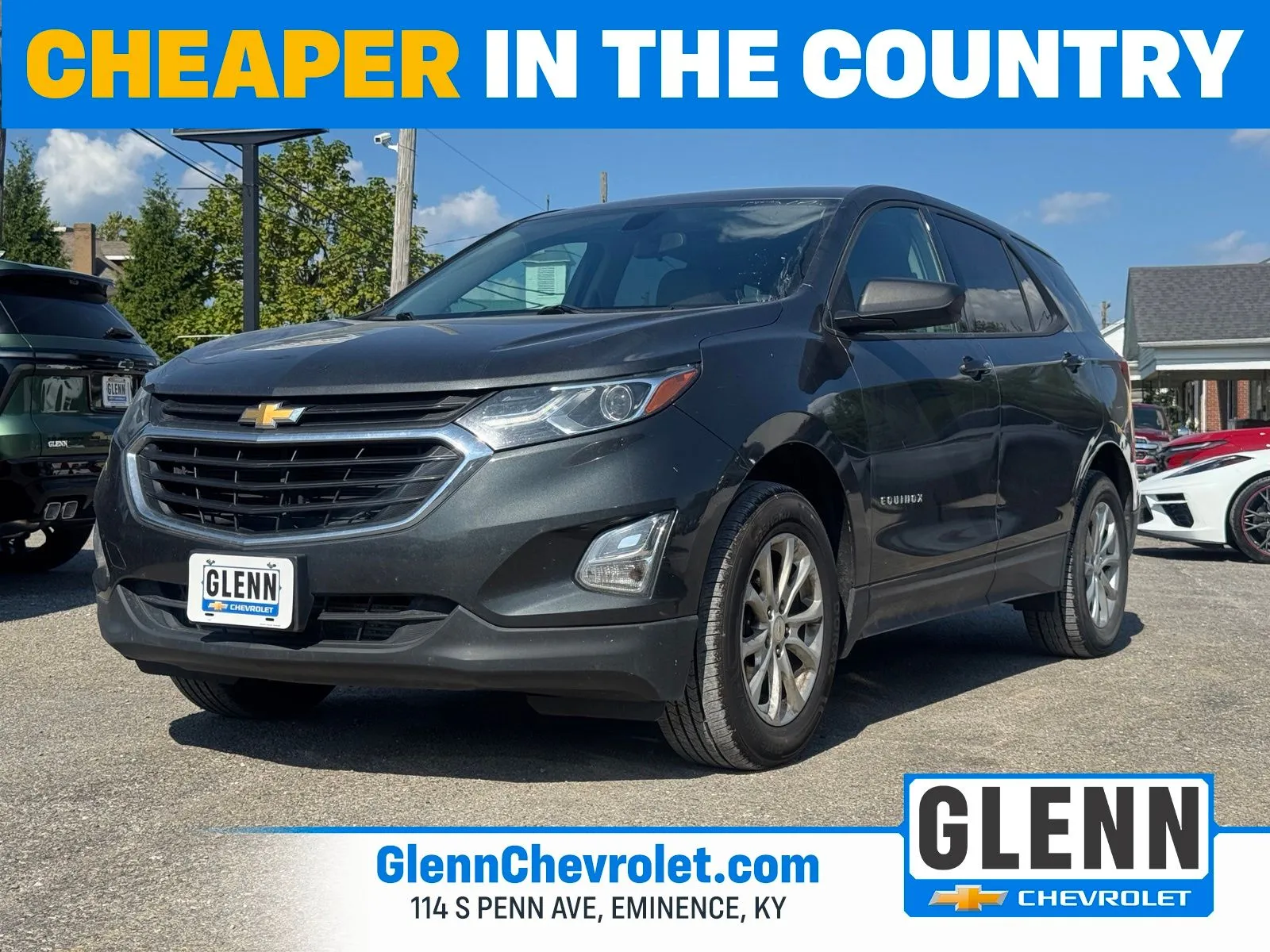 Gray 2019 Chevrolet Equinox LS for sale in Eminence, KY