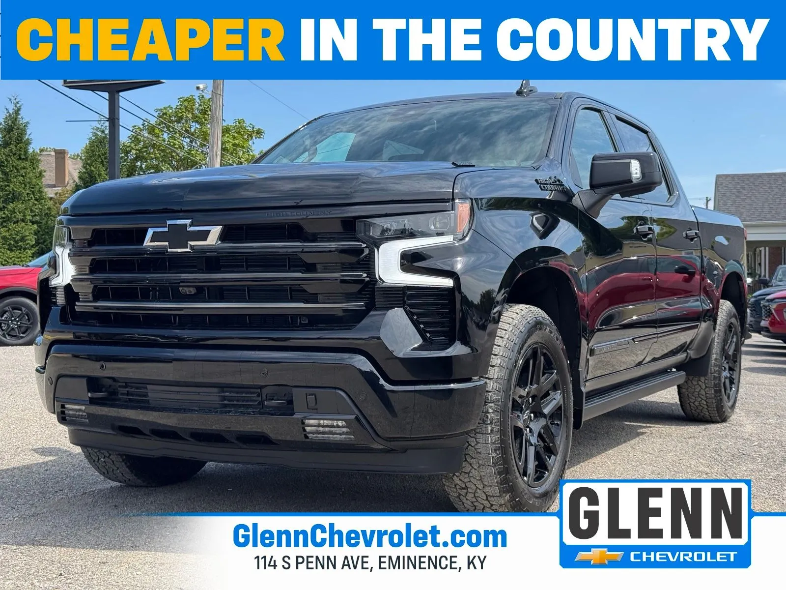 Black 2026 Chevrolet Silverado 1500 High Country for sale in Eminence, KY