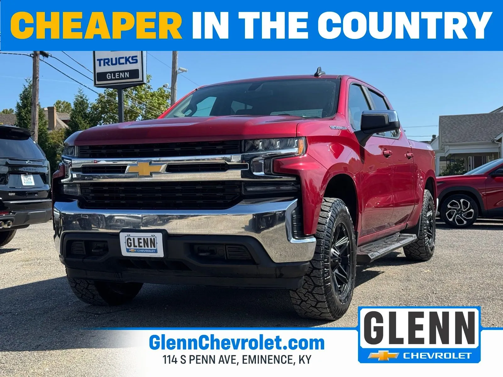 Red 2019 Chevrolet Silverado 1500 LT for sale in Eminence, KY