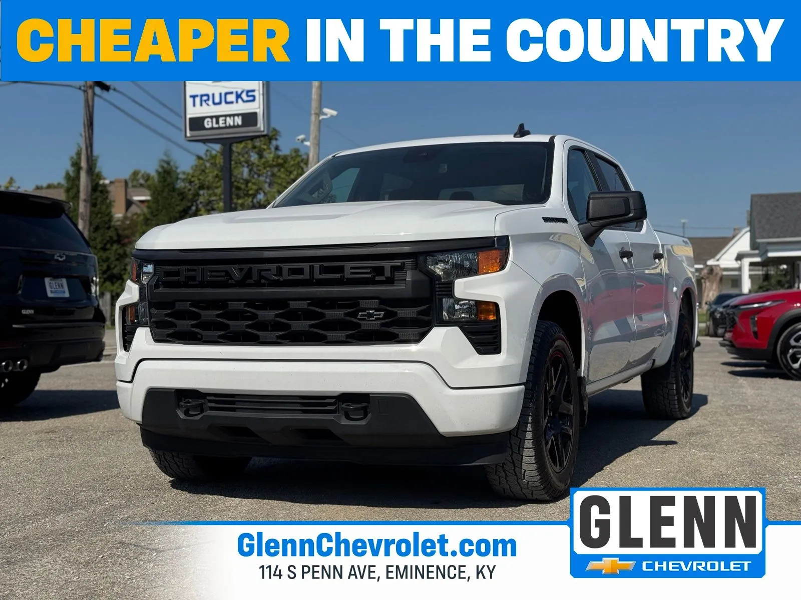 White 2022 Chevrolet Silverado 1500 Custom for sale in Eminence, KY