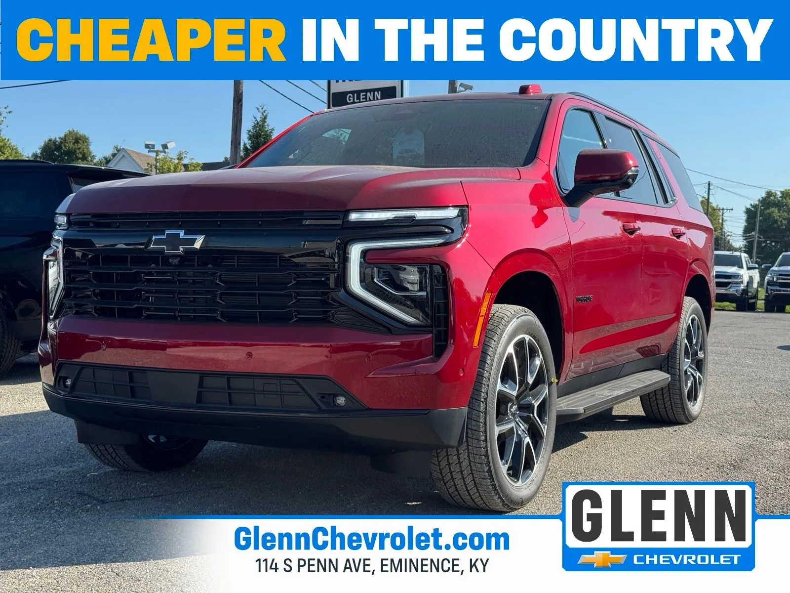 Red 2026 Chevrolet Tahoe RST for sale in Eminence, KY