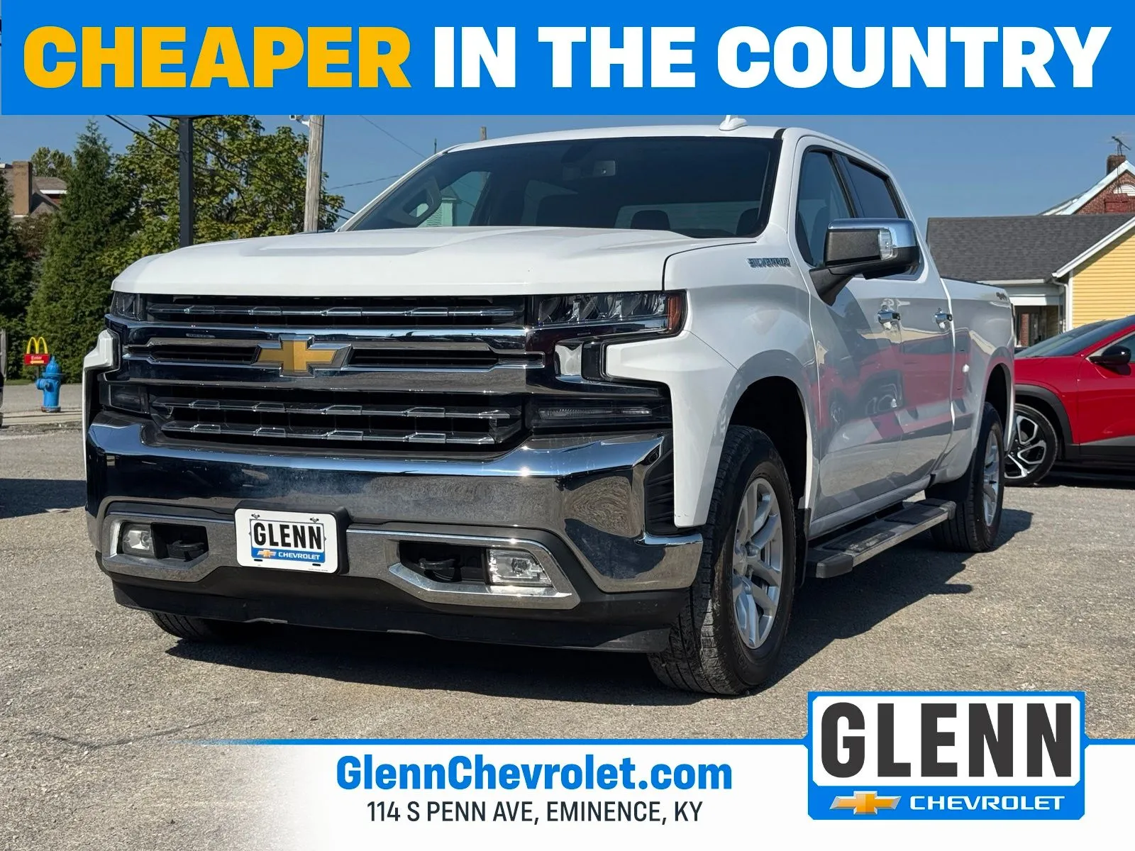 White 2019 Chevrolet Silverado 1500 LTZ for sale in Eminence, KY