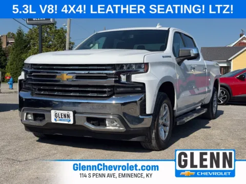 White 2019 Chevrolet Silverado 1500 LTZ for sale in Eminence, KY