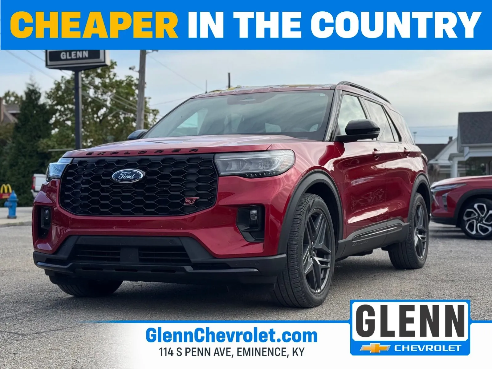 Red 2025 Ford Explorer ST for sale in Eminence, KY