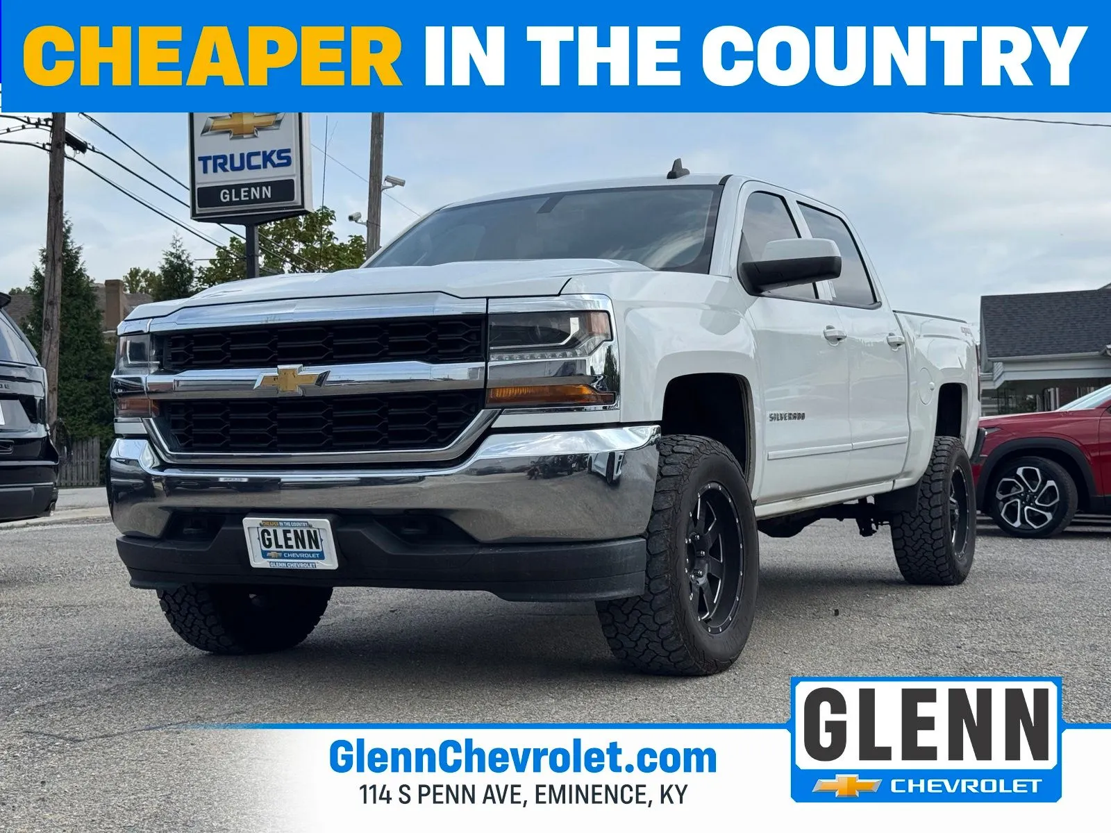 White 2018 Chevrolet Silverado 1500 LT for sale in Eminence, KY