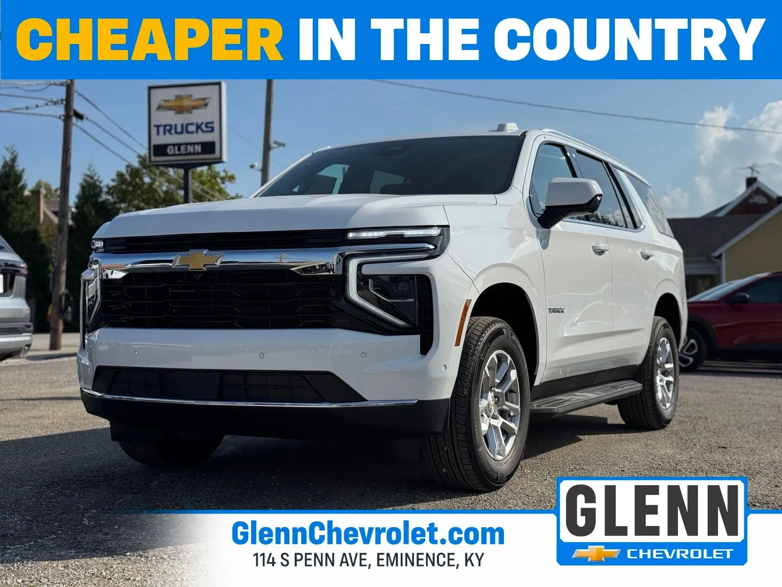 White 2026 Chevrolet Tahoe LS for sale in Eminence, KY