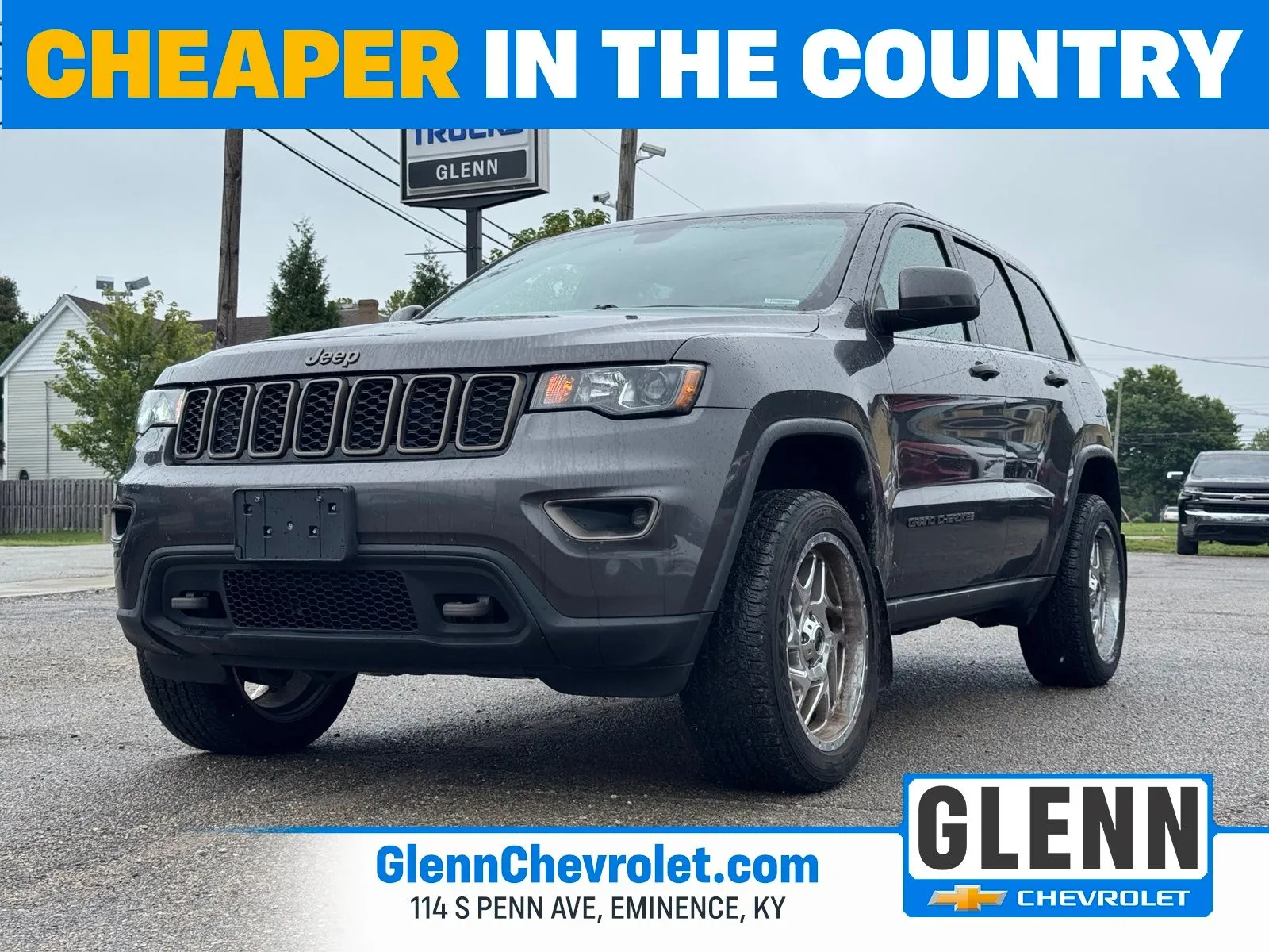 Gray 2017 Jeep Grand Cherokee Laredo for sale in Eminence, KY