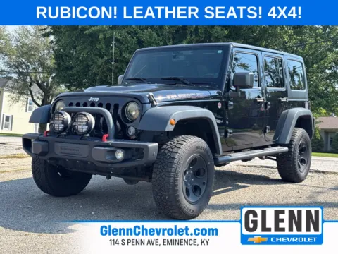 Black 2014 Jeep Wrangler Unlimited Rubicon for sale in Eminence, KY