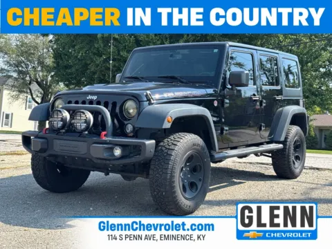 Black 2014 Jeep Wrangler Unlimited Rubicon for sale in Eminence, KY