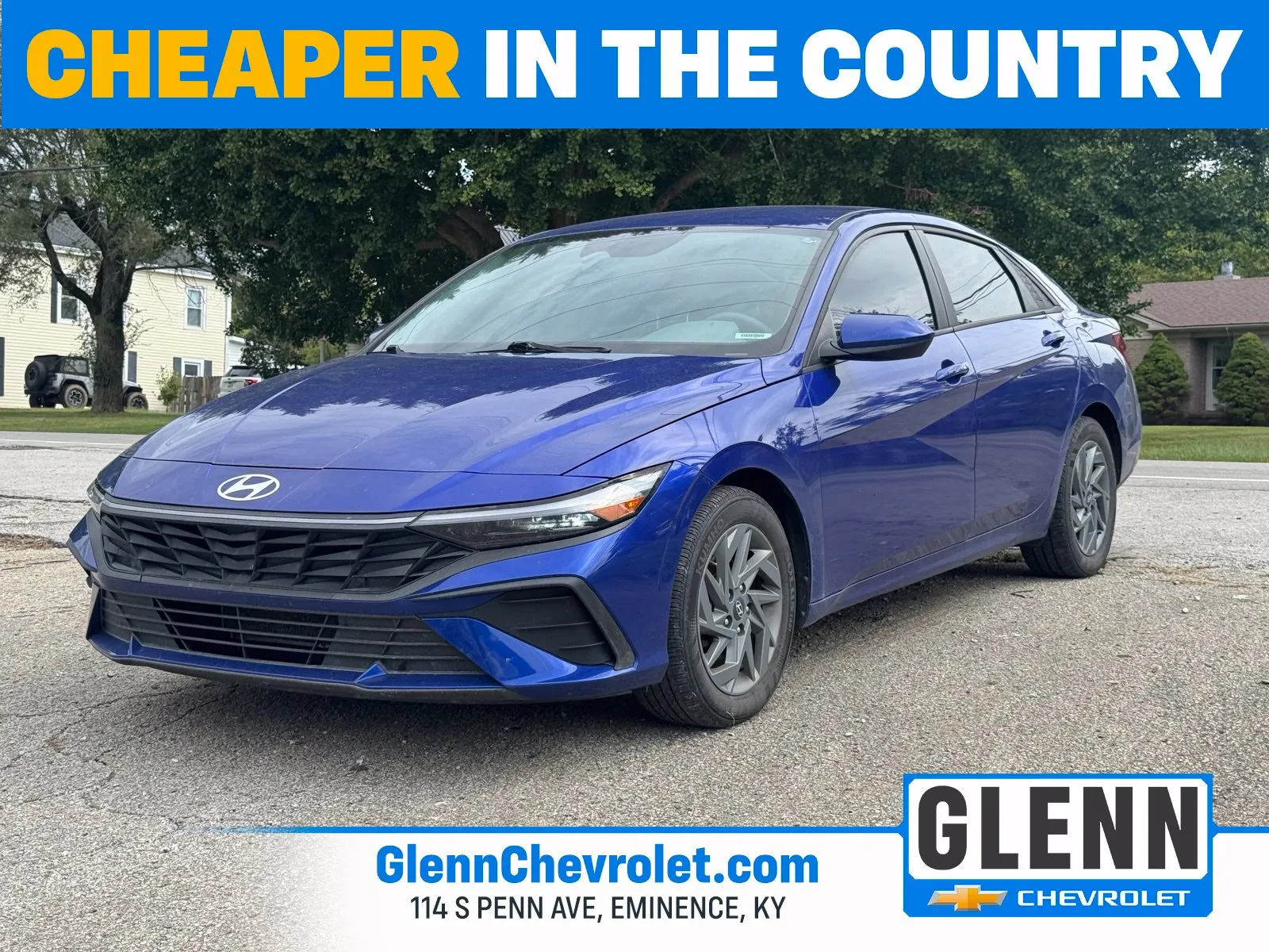 Blue 2024 Hyundai Elantra SEL for sale in Eminence, KY